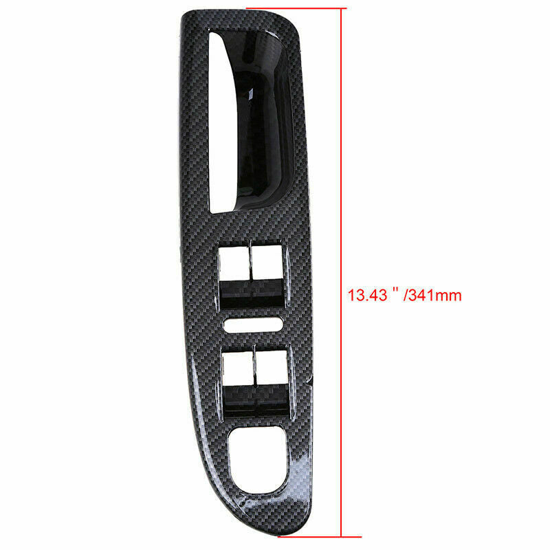 Carbon Fiber Look Window Switch Panel Cover  Fit For VW Passat B6 2006-2010