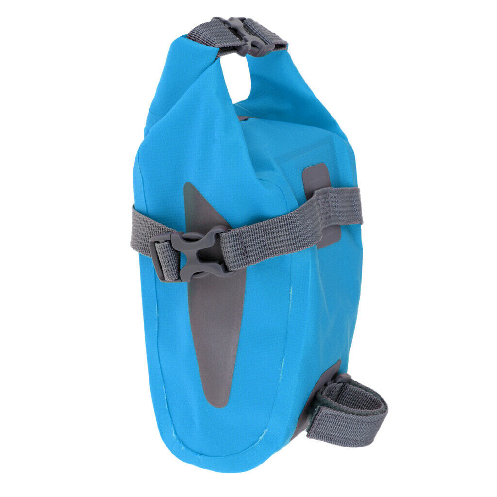 Bike Bicycle Saddle Bag Storage Cycle Seat Pouch Rear Tail Tool Bag Sky Blue