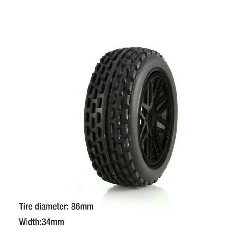 4Pcs 86mm Tires Wheel Tyre for Wltoys 144001 124019 104001 RC Car Upgrade PartN6