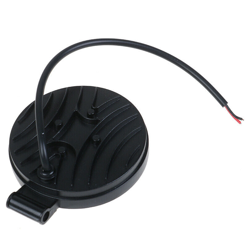 27W Round LED Work Light Flood Beam Offroad Car Driving Fog Lamp 5D LensJ FG