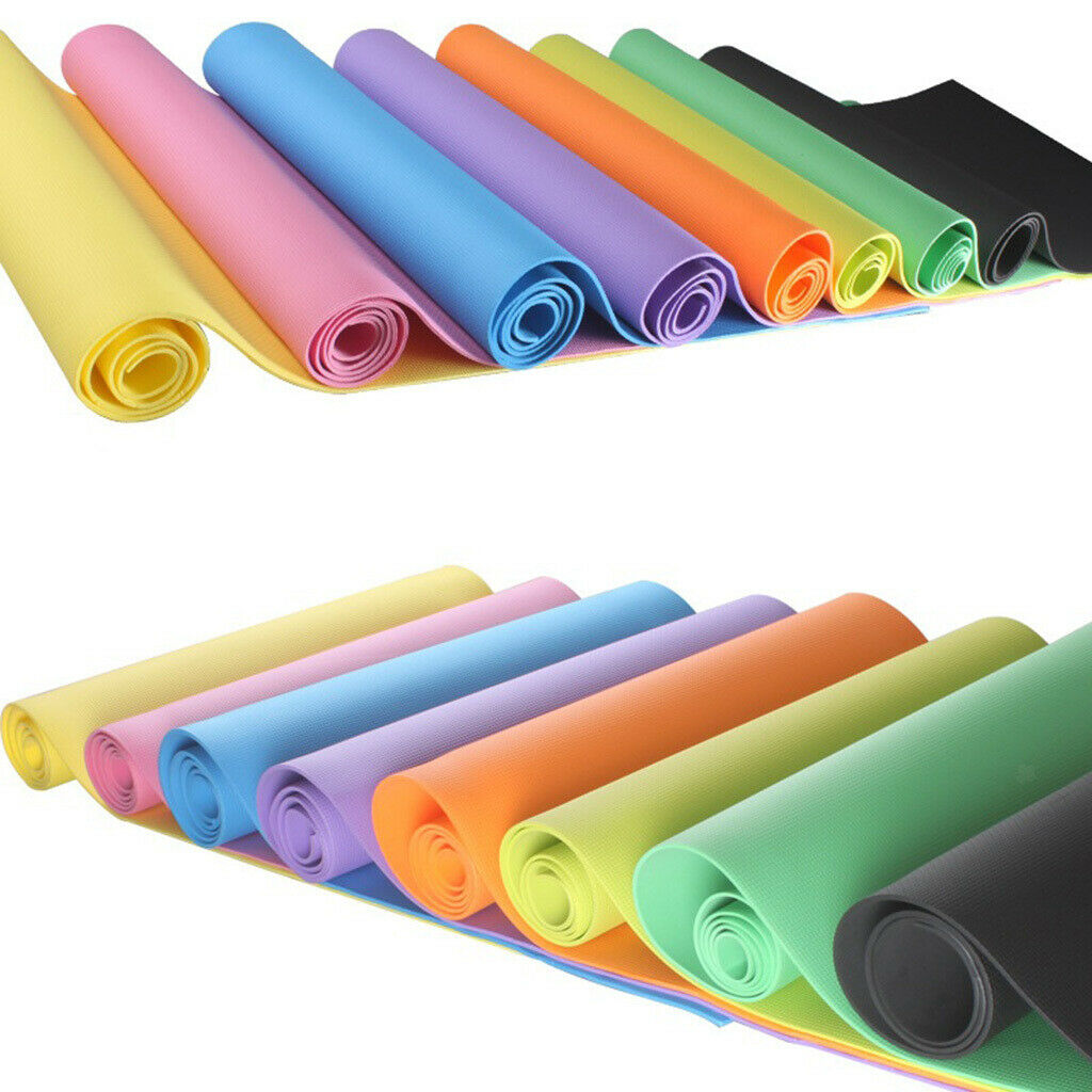 2Pcs Thick Pilates Yoga Mat Non Slip Exercise Workout Mats for All Ages