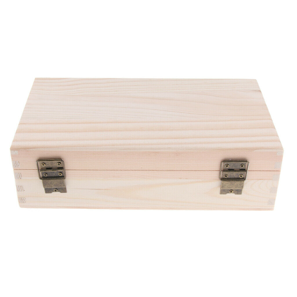 2x 25 Slot Wooden Essential Oils Storage Box Organizer for 15ml/ 100ml Oils