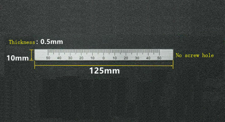 Bridgeport Milling Machine 50° Degree Angle Plate Scale Ruler With Pointer