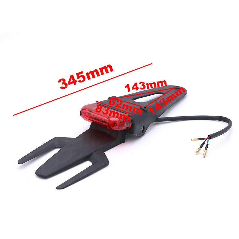 Retro Off-road Dirt Motorcycle Smoke Trident Style  Rear Fender Brake Tail Light