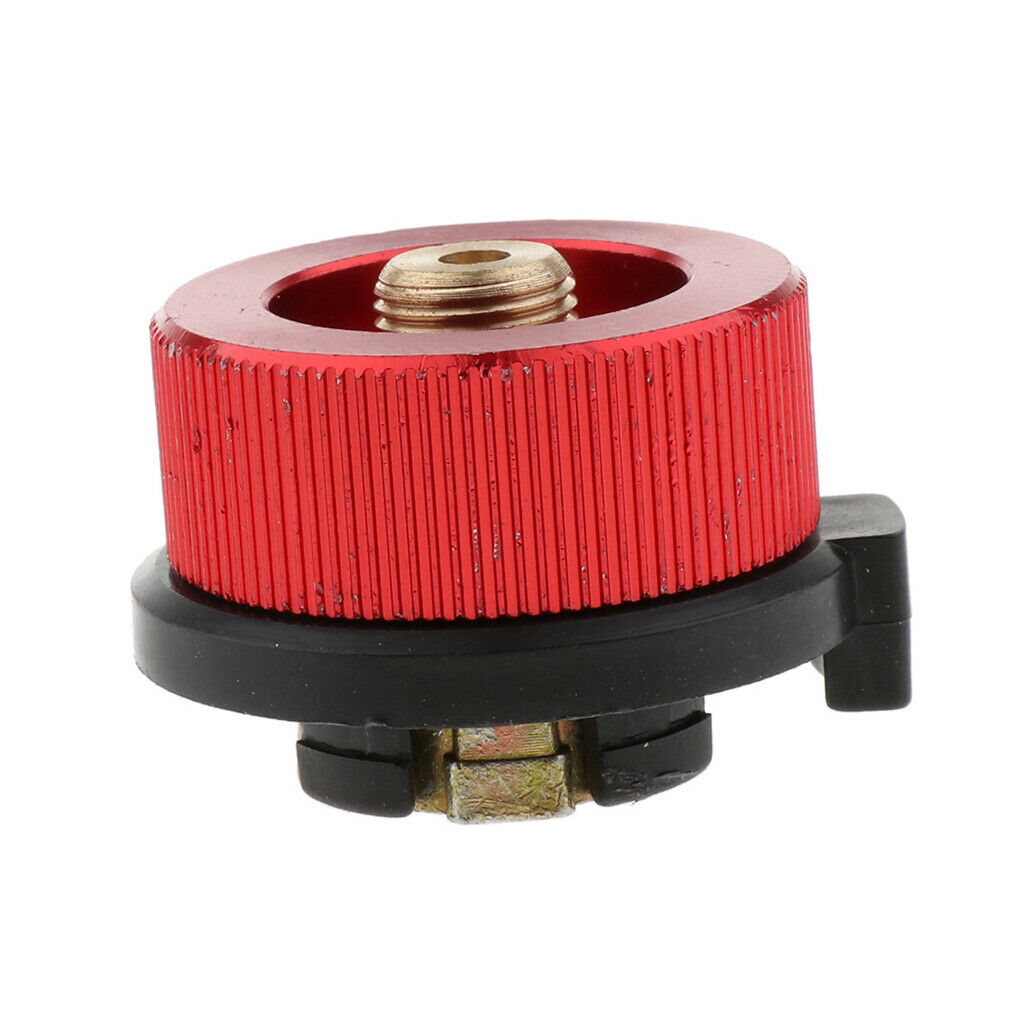 Outdoor Camping Stove Gas Refill Adapter Picnic Burner Connector Red