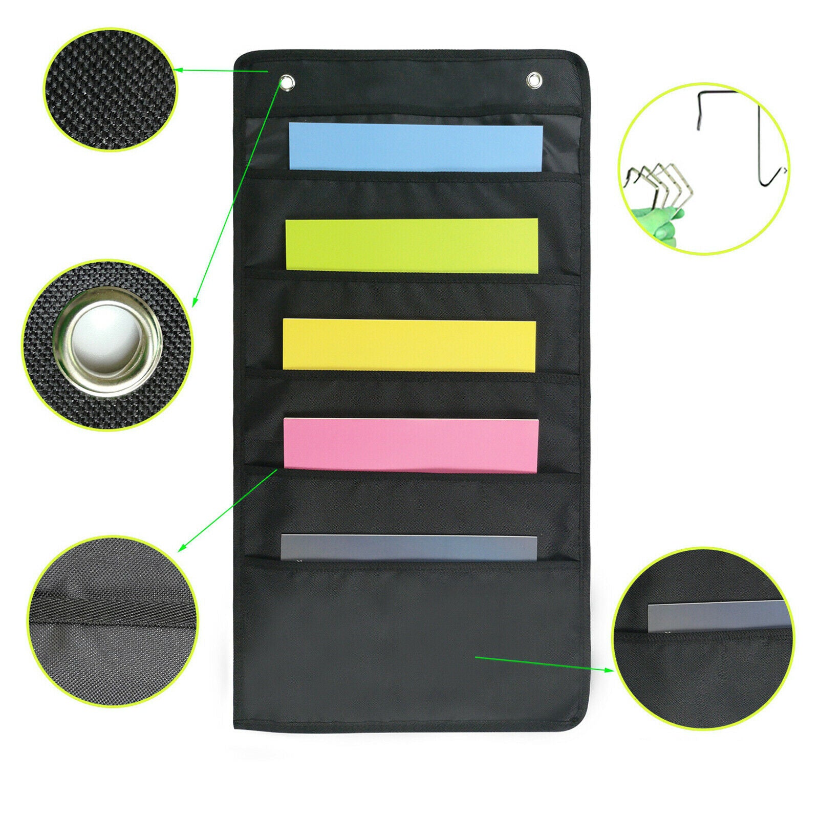 Pocket Chart 5 File Pockets Homeschool A4 File Organizer Educational Charts