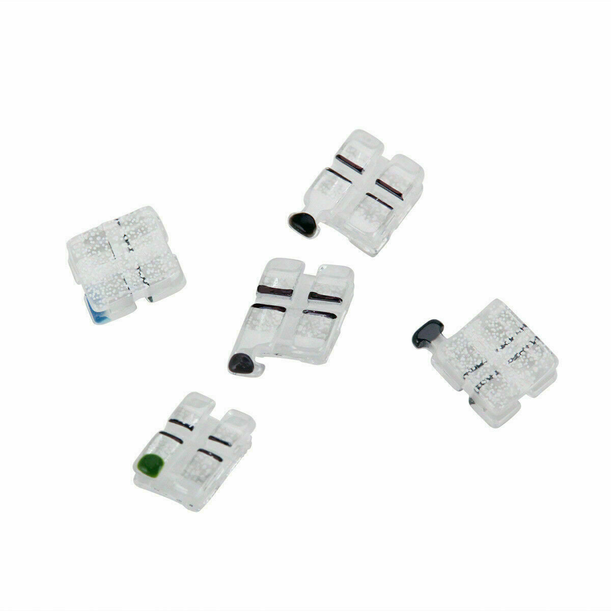 Dental Ceramic Bracket Monocrystalline Sapphire Roth.018. Slot345 Hooks ABSOLUTE