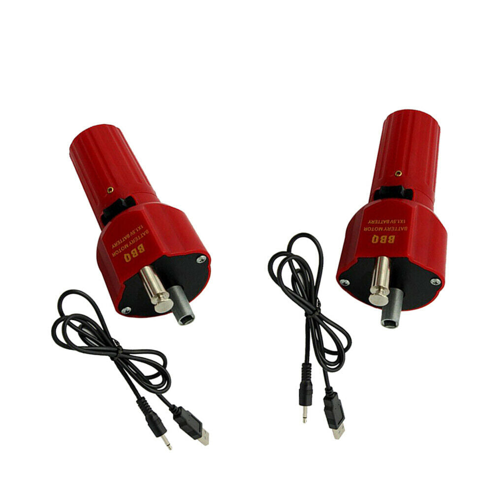 2pcs BBQ Roast Barbecue Grill Rotisserie Motor for Outdoor Picnic W/ Boost