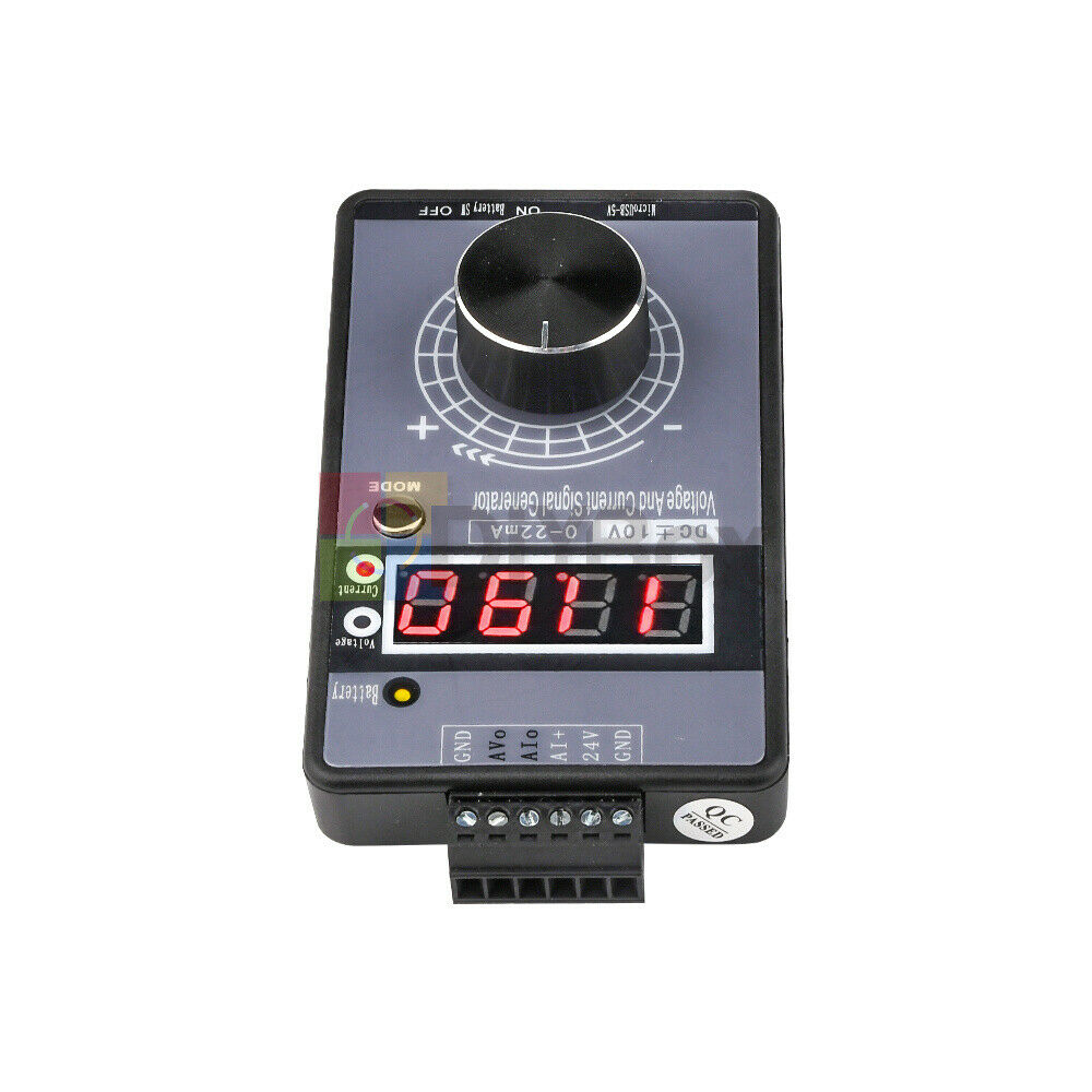 Handheld 0-10V 0-5V 4-20mA Signal Generator W/ LED Display Rechargeable Battery