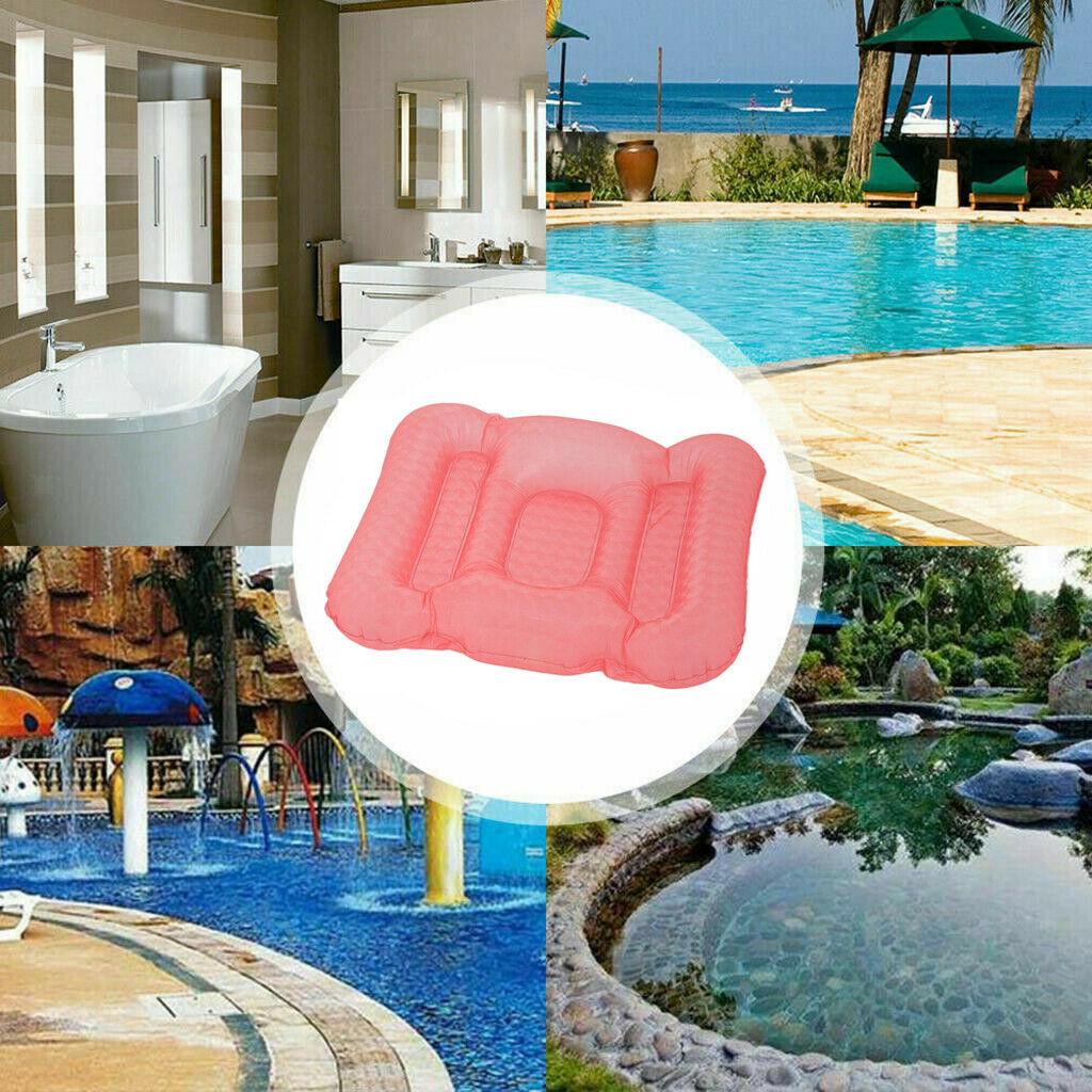 2x Spa Booster Seat Soft Inflatable Pool Hot Tub Massage Mat Home Decor