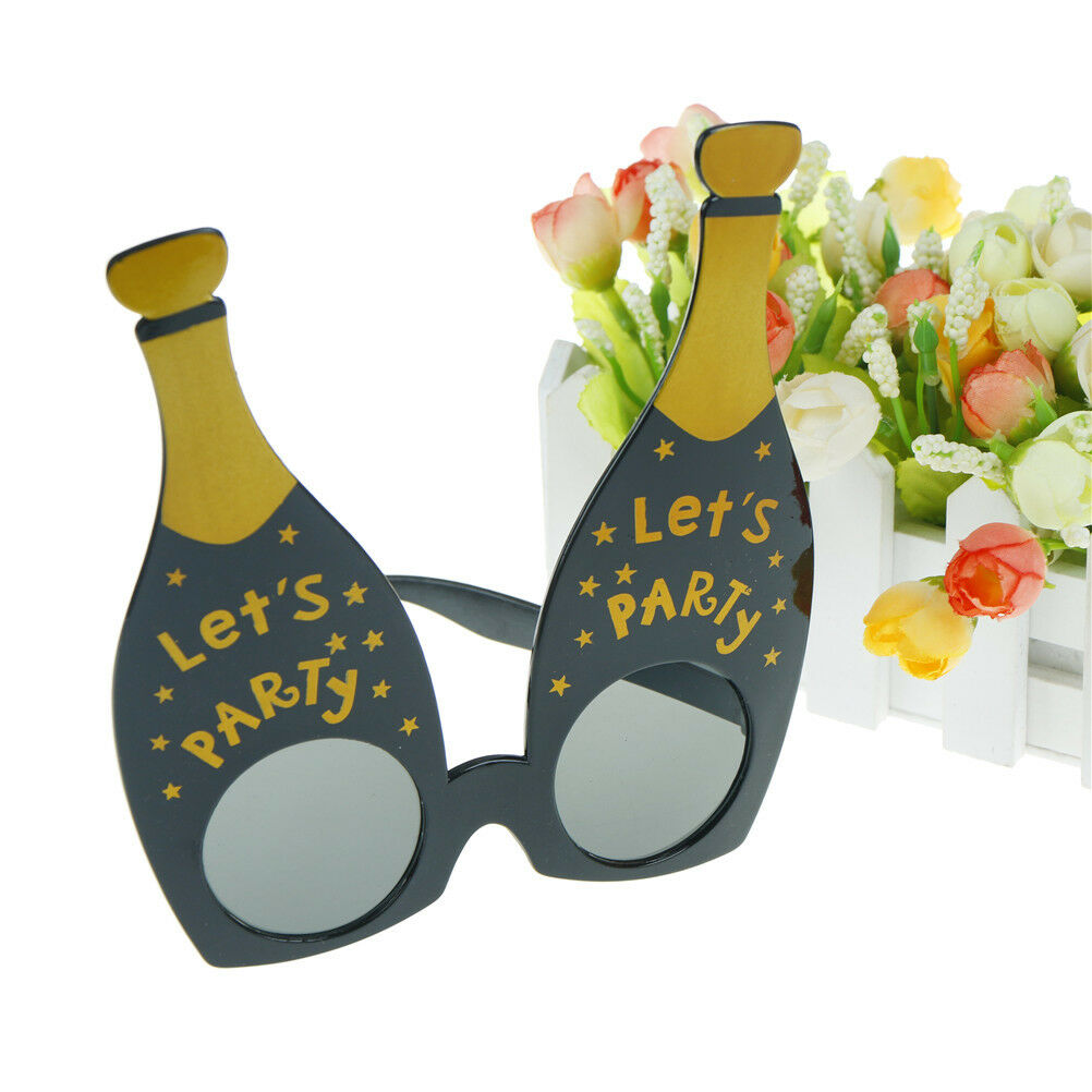 let's party champagne bottle party glasses photobooth props costume accessorBDA