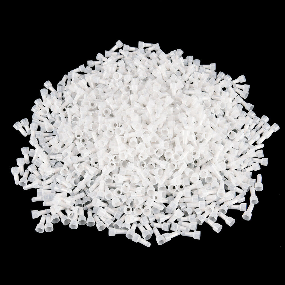 1000Pcs Ce2X Closed-End Wire Connectors Crimp Terminals Cap For Electrical Wh Tt