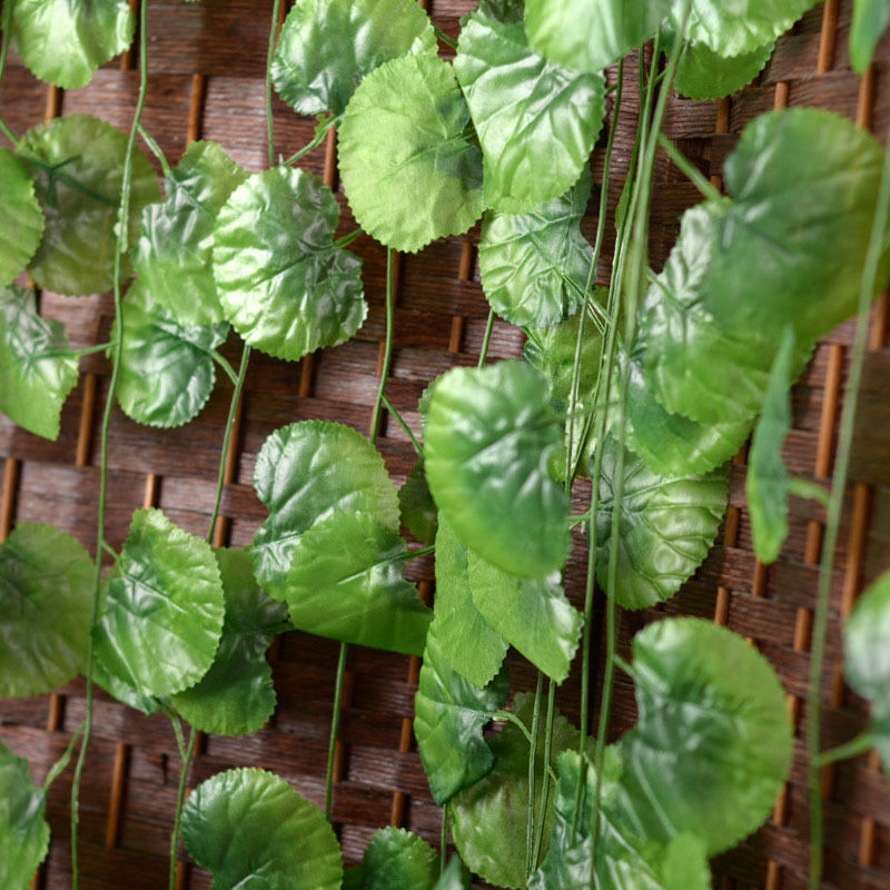 Artificial Plastic Begonia Leaf Garland Plants Vine Foliage Flower Home Decor.DD