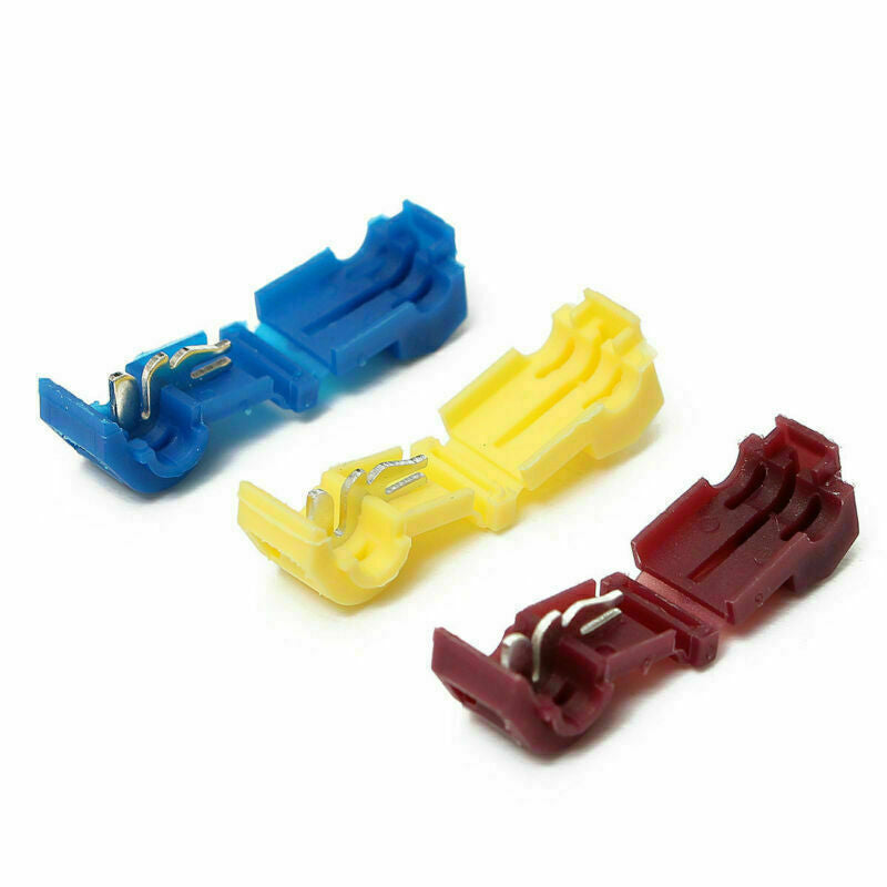 120pcs Quick Splice Wire Connector Terminals & Male Spade Connectors Kit Set