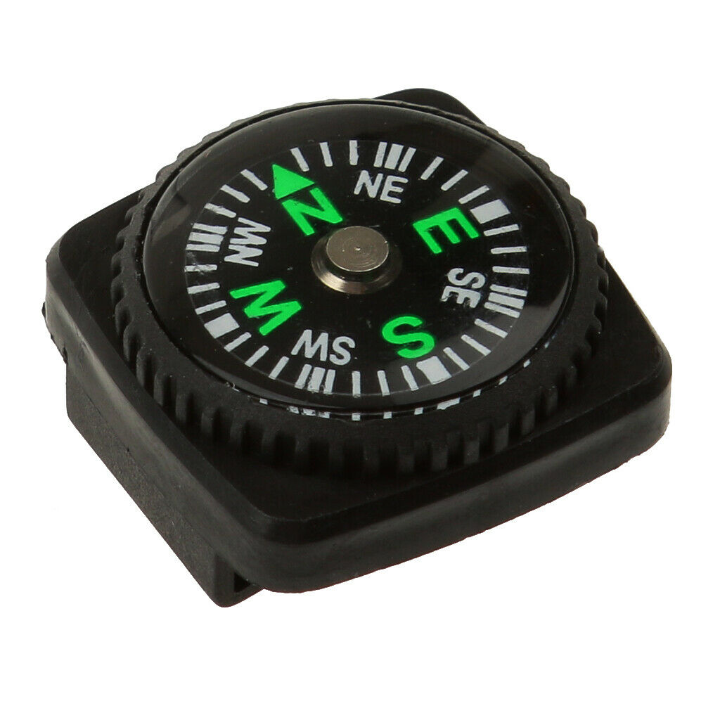 Hiking Wrist Compass Easy-to-Read Pocket Design for Watch Band Paracord