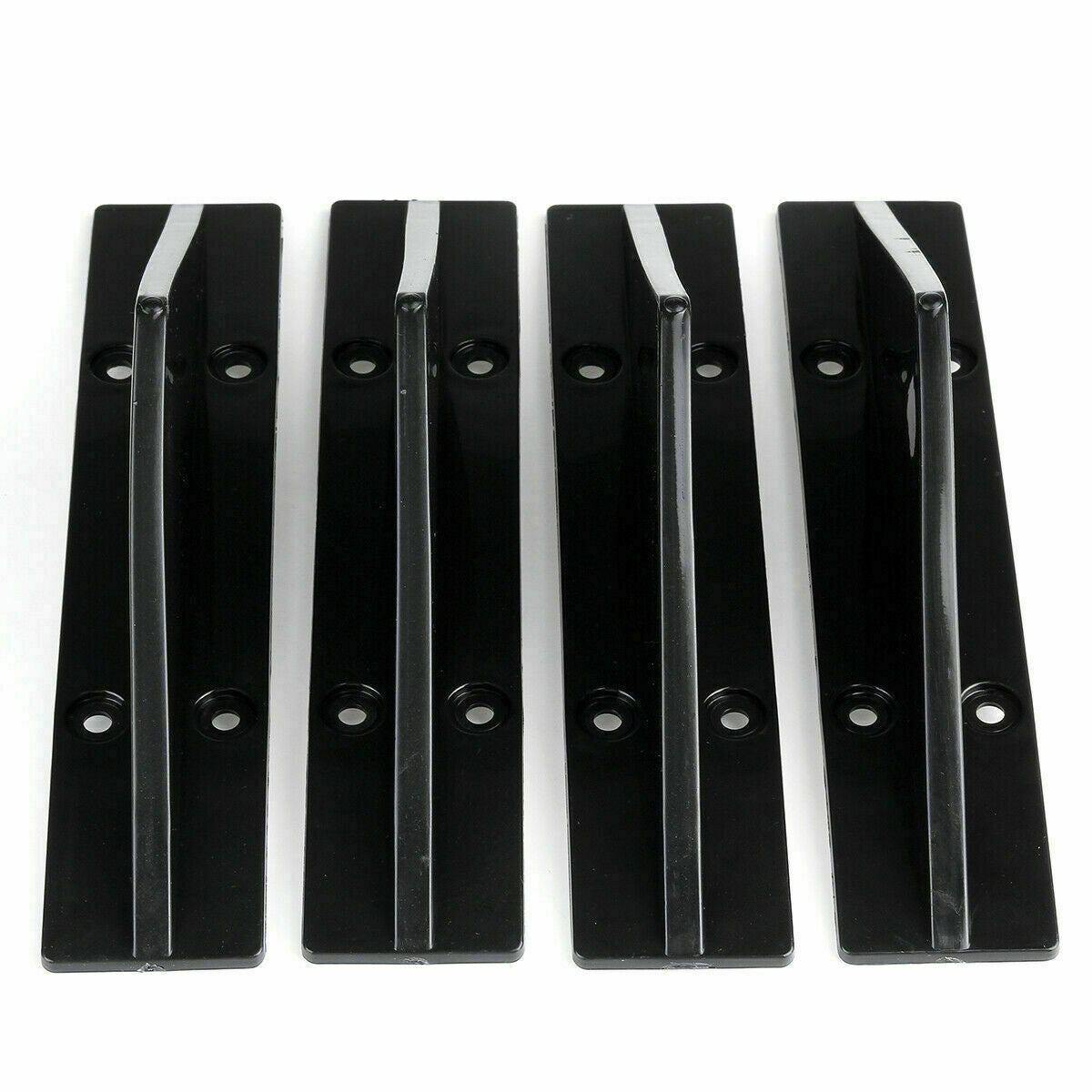 Universal Fit Rear Bumper Diffuser Spoiler Splitter Shark Fin Trim Caps Cover x4
