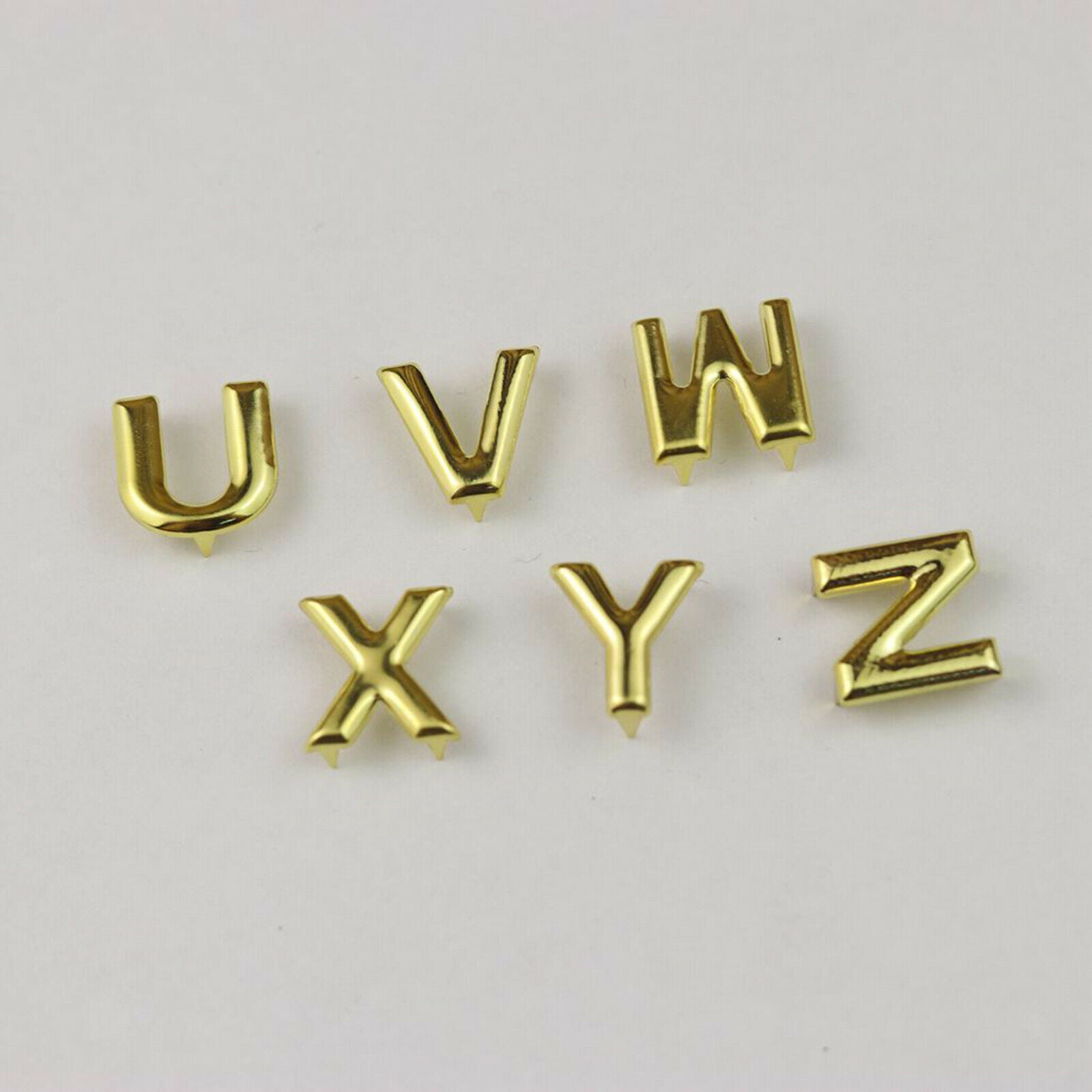26Pcs DIY English Letter Metal Rivets Claw Studs Nailhead for Bags Clothes Hats