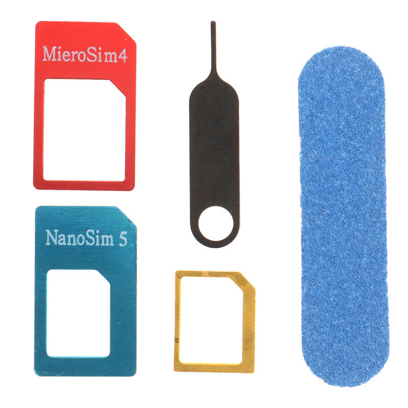 5 in 1 nano a micro e standard scheda sim adattatore for phone BX JCA TdJCAU Tt