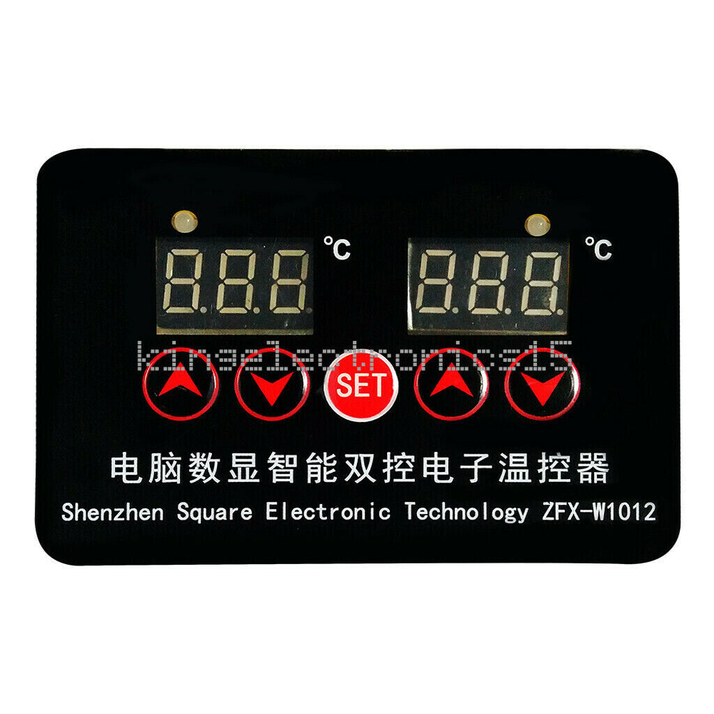 DC 12V  NTC 10K Dual Digital Thermostat Temperature Controller Sensor Module