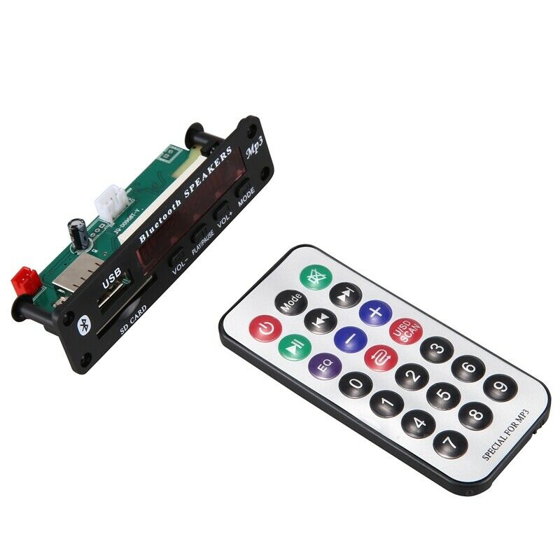 Dc 5V/12V Bluetooth 5.0 Audio Decoder Board Audio Module Usb Aux Sd Fm Radio LH6