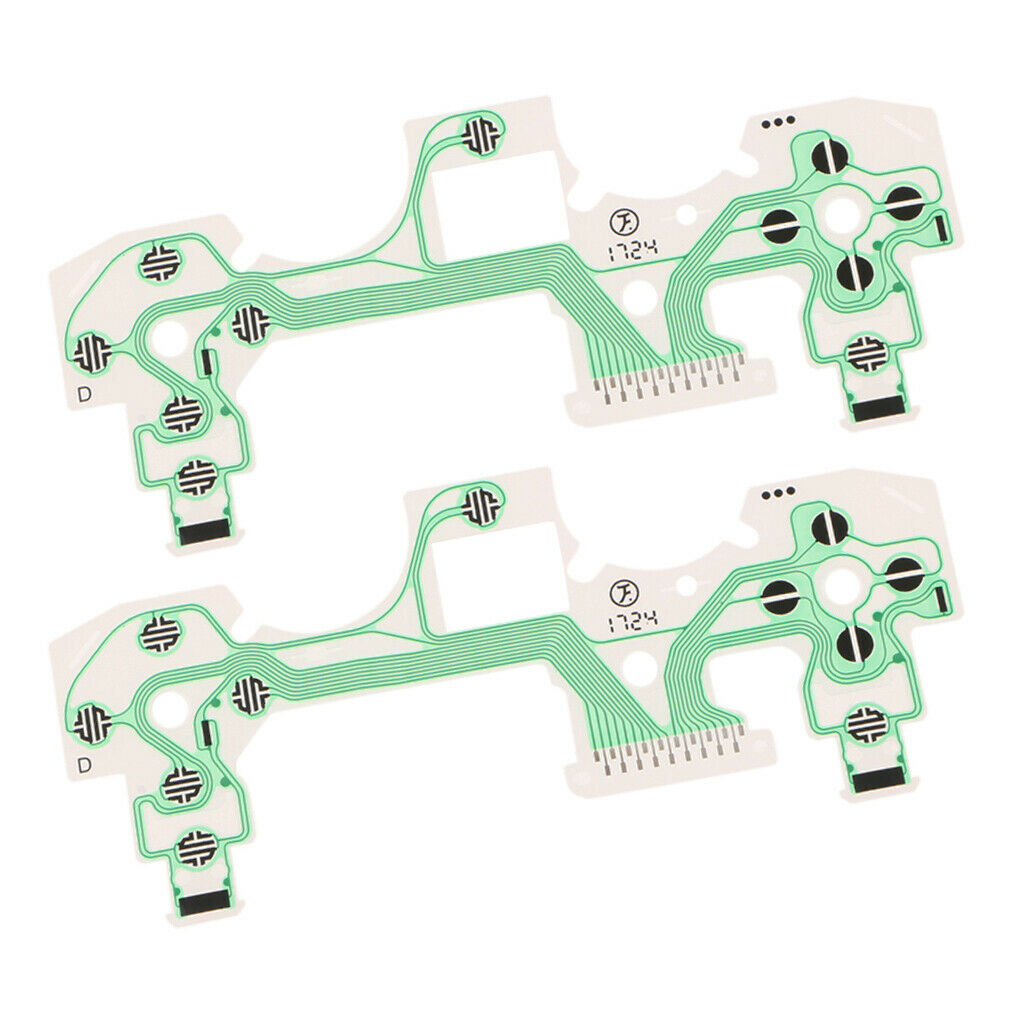 Prettyia 2 x Button Ribbon Circuit Board Film for PS4 Controller Dualshock 4