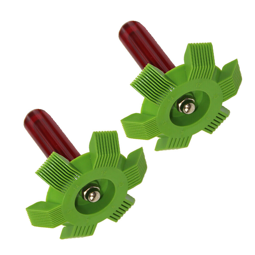 2xPlastic Radiator Fin Comb Straightener Air Conditioner Condenser 6-15 Fin