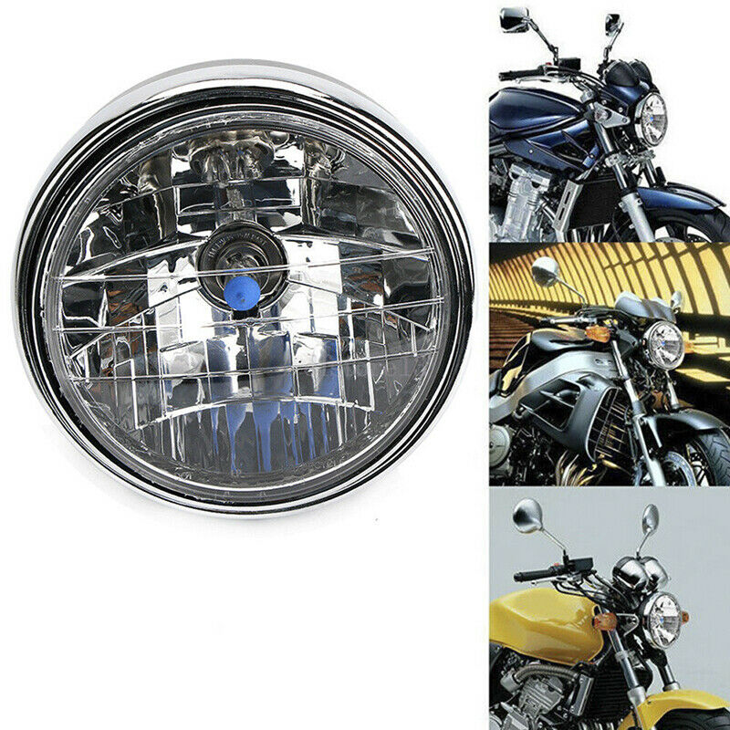 Universal 12V Motorcycle Headlight H4 Halogen Hernia Lamp For CB400 CB500 CB XC