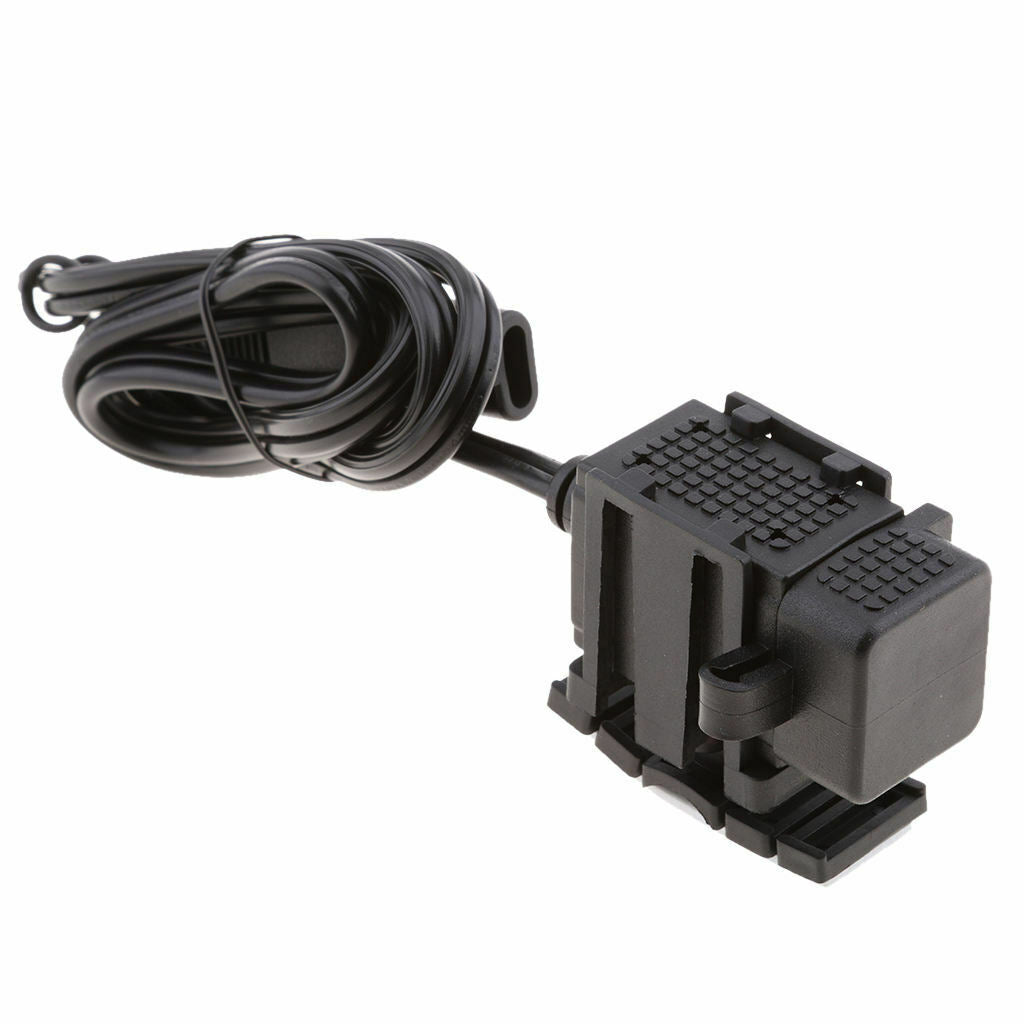 12V Moto Dual Port SAE A USB Adapter Cable Plug Waterproof Charger