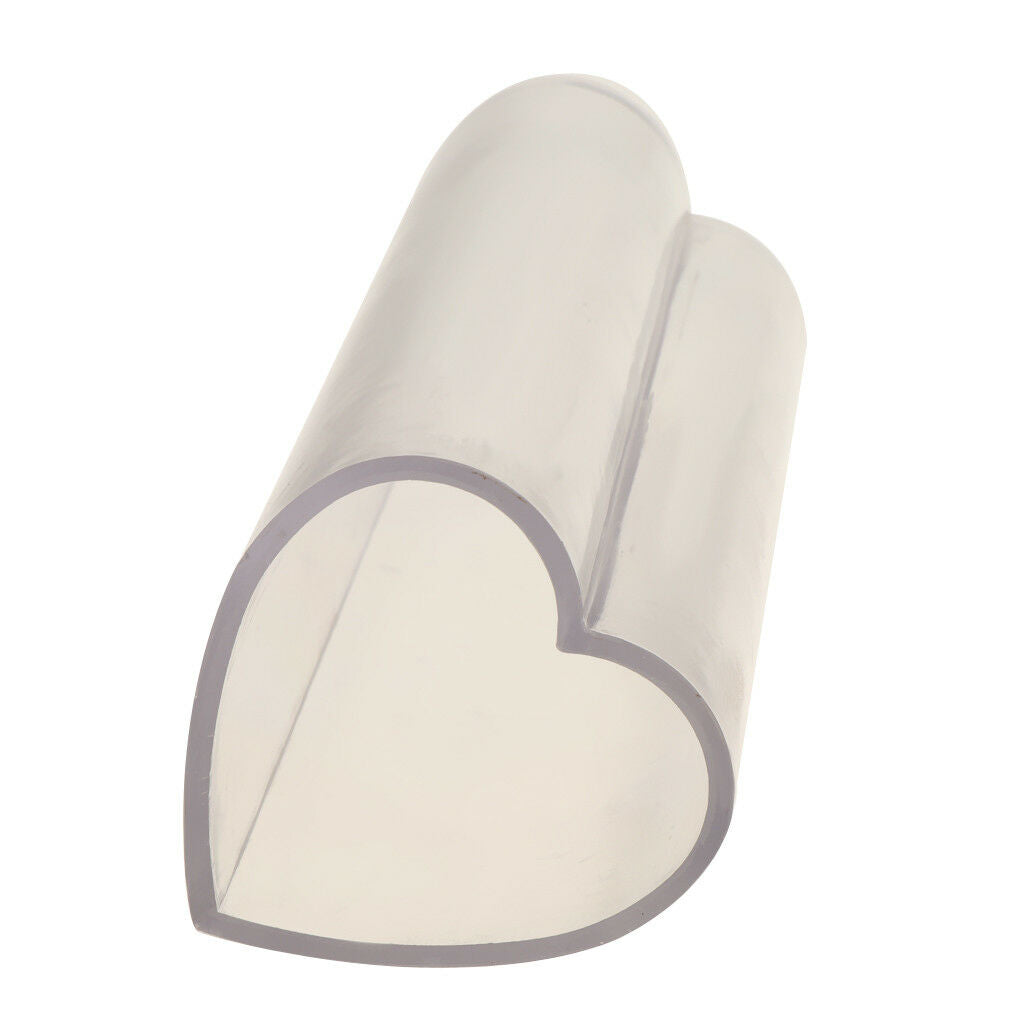 Heart Plastic Candle Making Mould DIY Handmade Candle Soap Mold 51x51x152mm