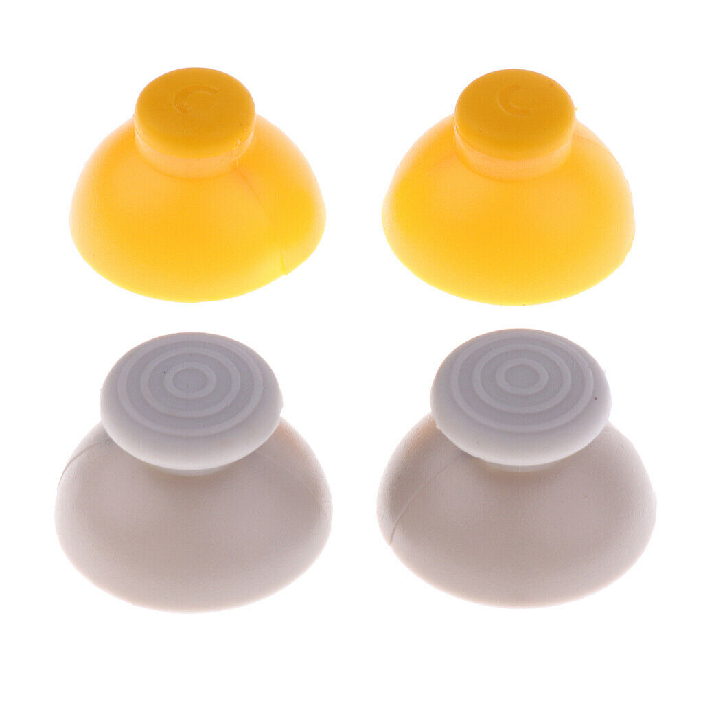 8x Replacement Joystick Caps Grey + Yellow for Nintendo GameCube NGC + Tools