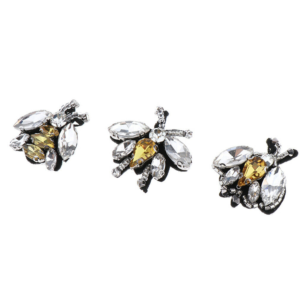 Insect Bee Patches Applique Woven for Clothes, Jeans, Pants,