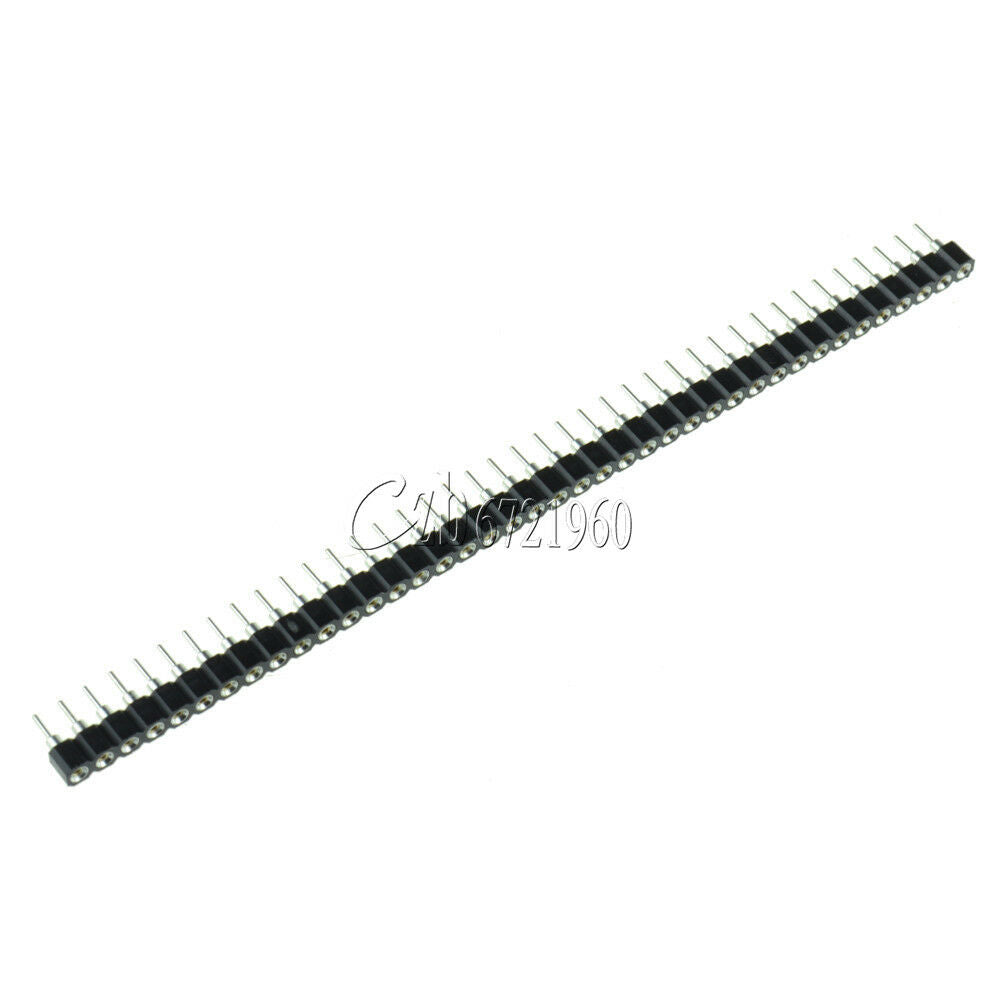3pcs Single Row 40Pin 2.54mm Round Female Pin Header top high quality
