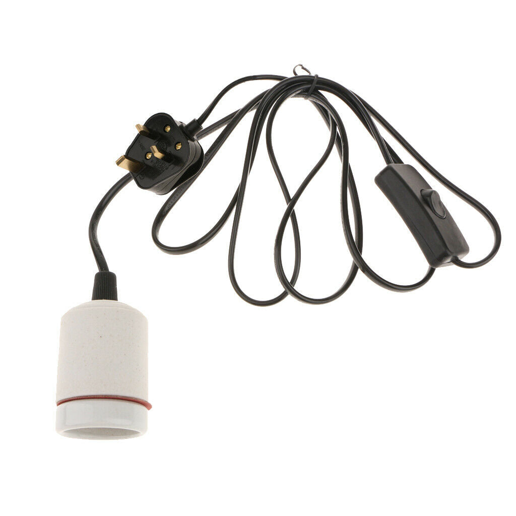 E27 Lamp Holder with Switch for Ceramic Infrared Heat Light Bulb Socket for Pet
