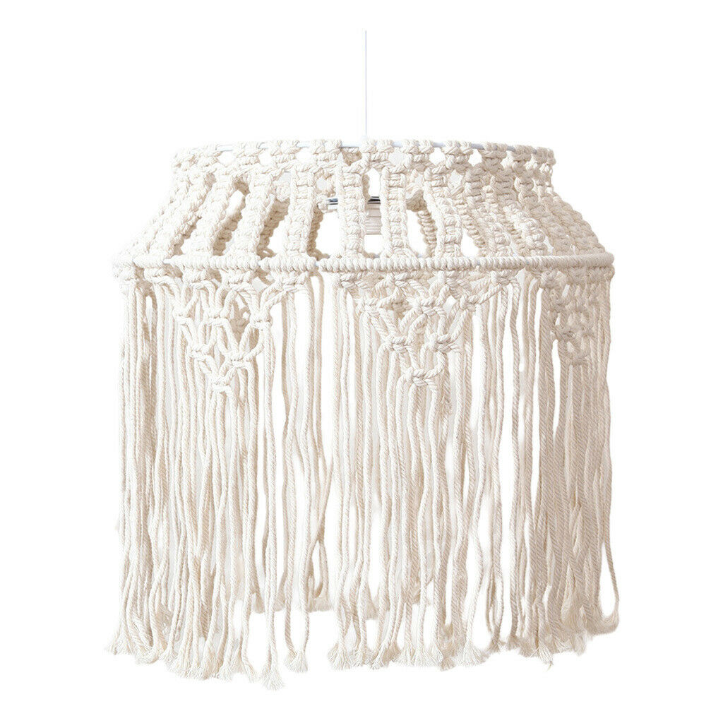 Macrame Lampshade Tapestry Chandelier Ceiling Pendants Light Shade for Decor