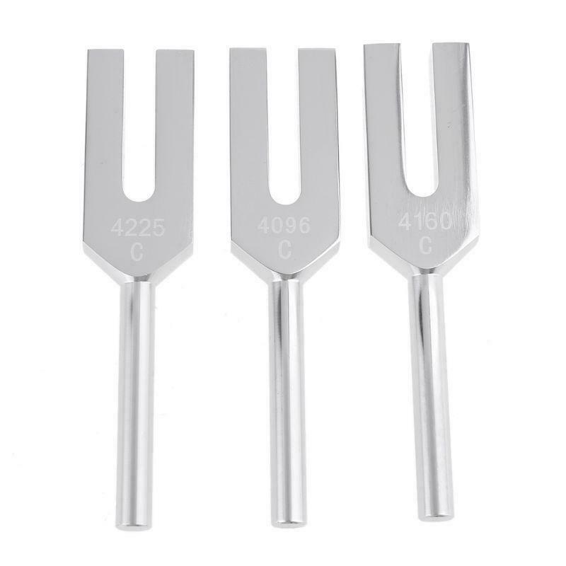 3pcs Angel Crystal Tuning Fork 4096Hz/4160Hz/4225Hz C Aluminum Alloy Tuning Fork