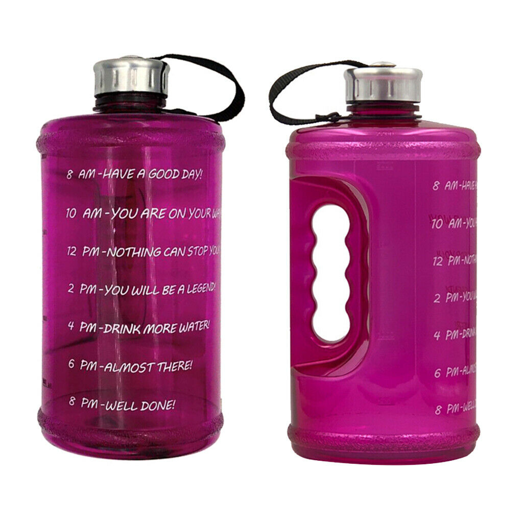 2x Water Bottle Reusable Drinking Jug Outdoor Biking Gym Camping 73 oz