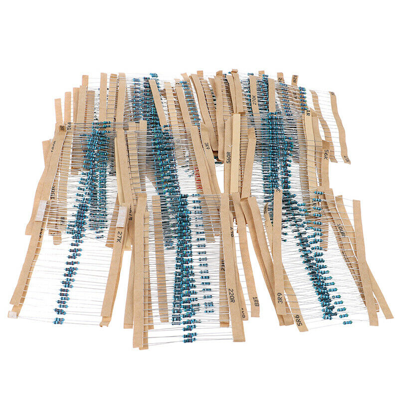 Metal film Resistance 73 Values x 1460 Piece 1/4W Resistance assortment Set Lt