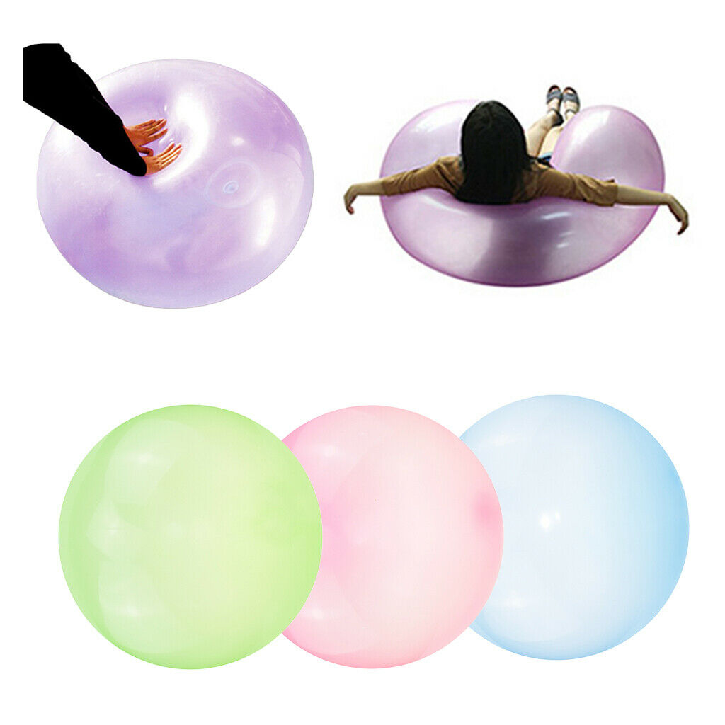 3PC Firm Bubble Ball Soft Balloon Transparent Party