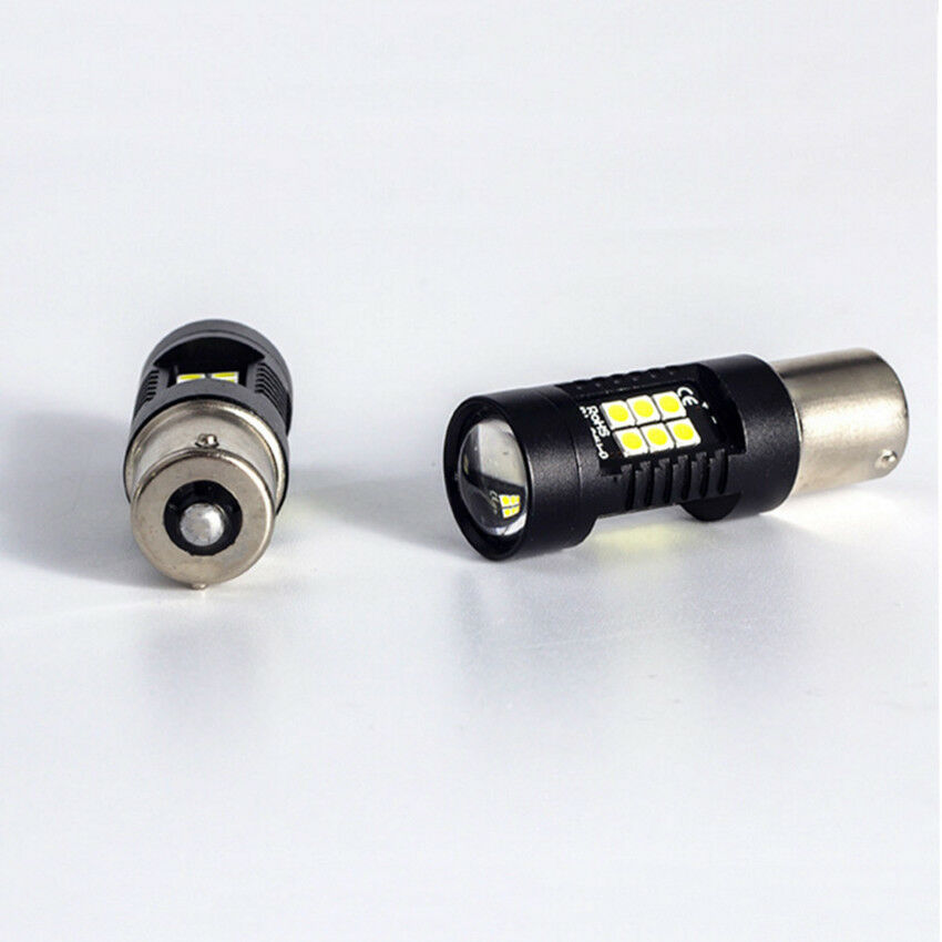 2pcs P21W 21SMD LED Car Tail Backup Reverse Light Bulbs 1200Lm White Light