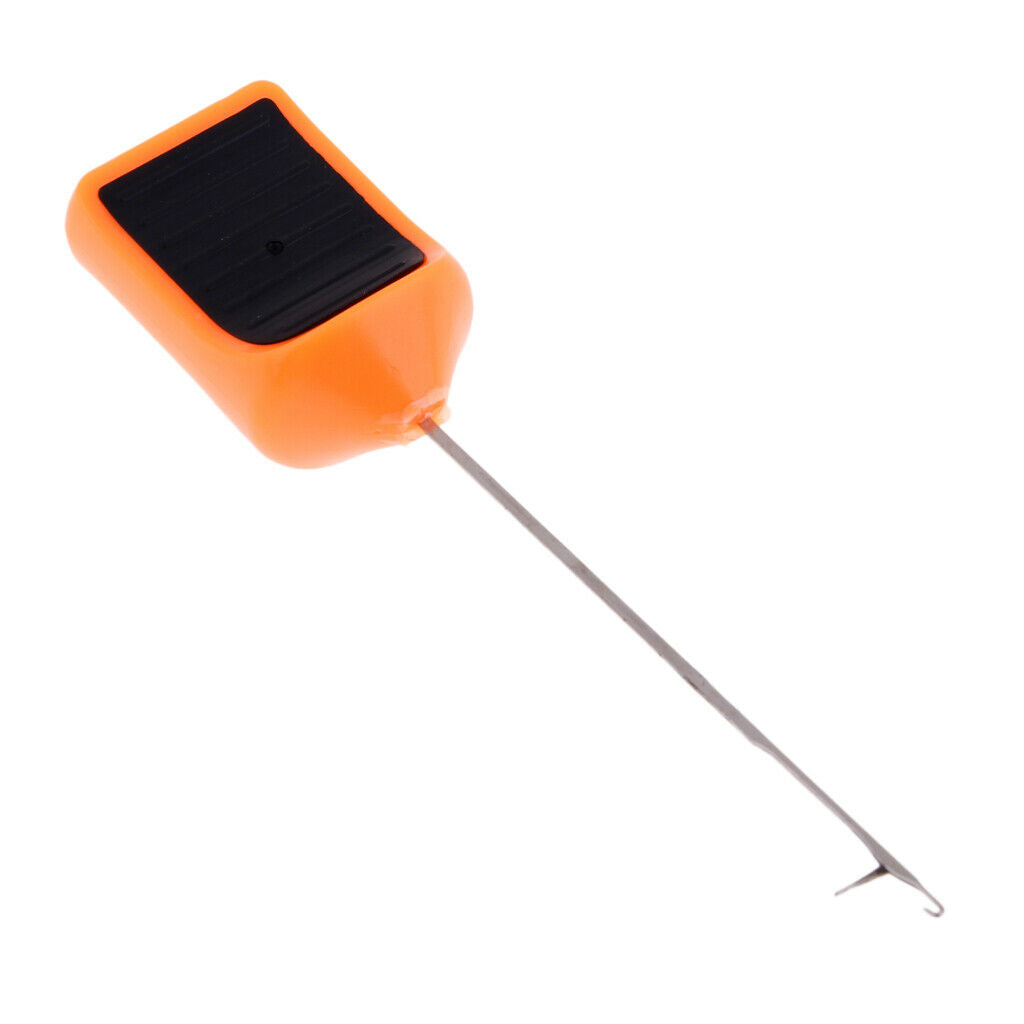 Fishing Bait Needle Splicing Needle Baiting Hook Drill Rig Tools Orange