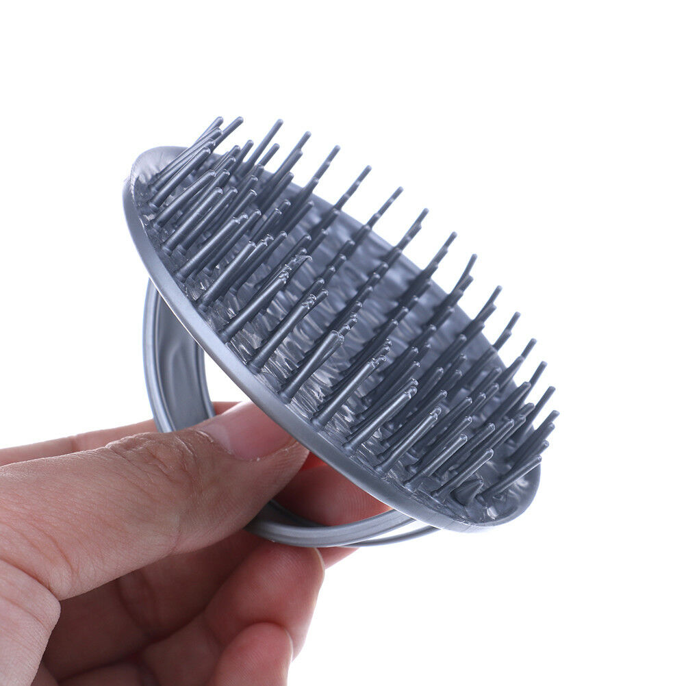 Shower Hair Shampoo Brush Comb Silicone Massage Scalp Anti-Skid Hairbrush.l8