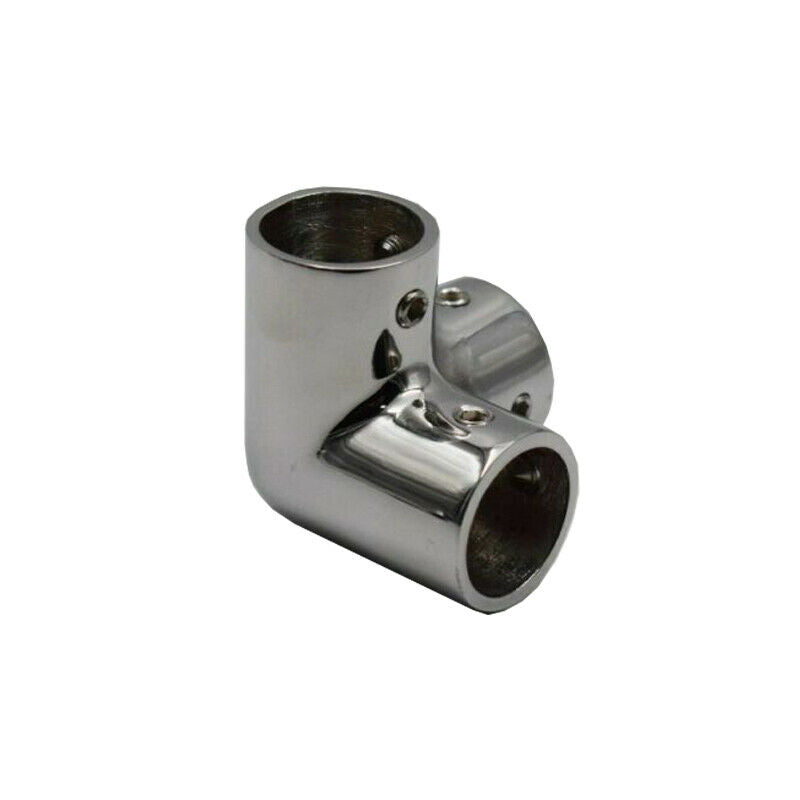 Boat Handrail Rail Tee Fitting 1 inch 90 Degree 3 Way Corner Elbow