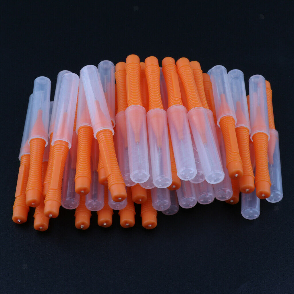 Bulk 80pcs Interdental Brushes Hygiene Tooth Brush Tooth Cleaning Tool