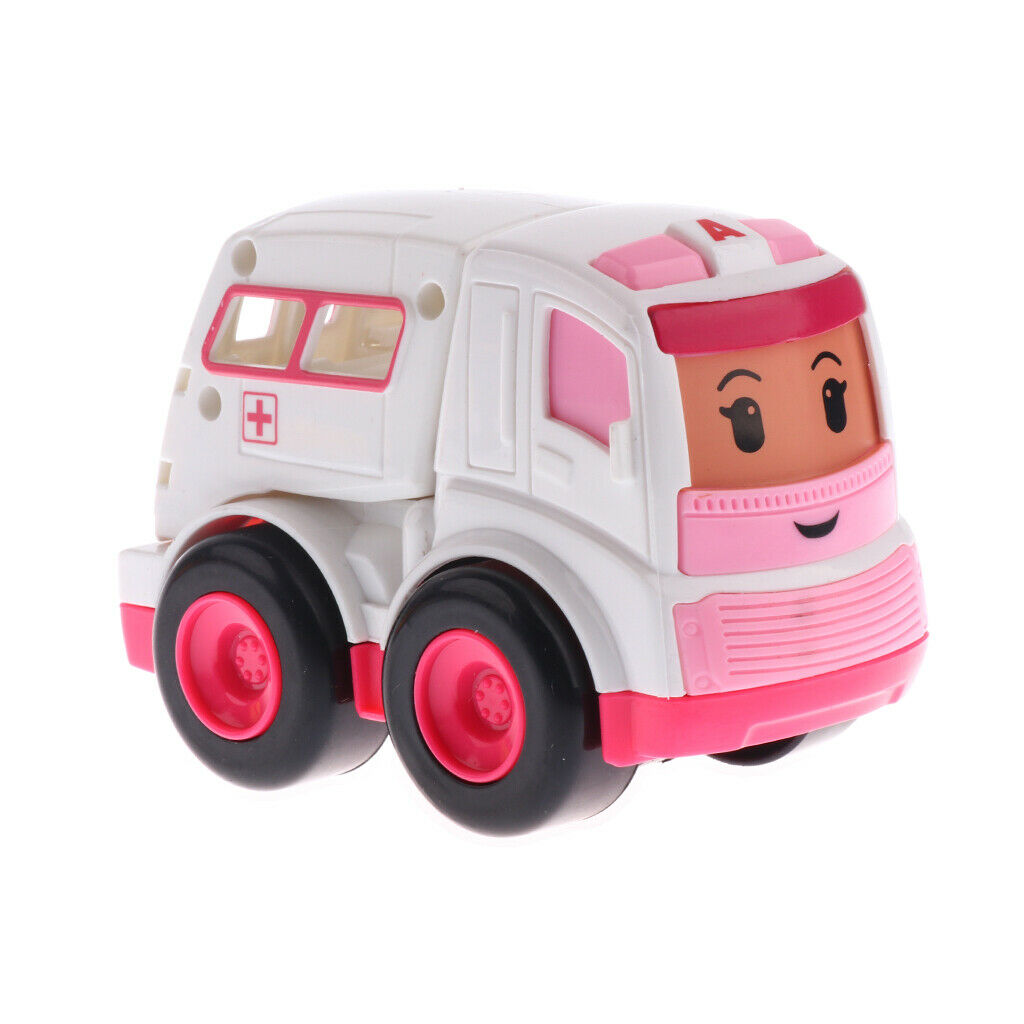 Kids Vehicle Play Set Push and Go Cartoon Car Inertia Toys for Baby Toddler