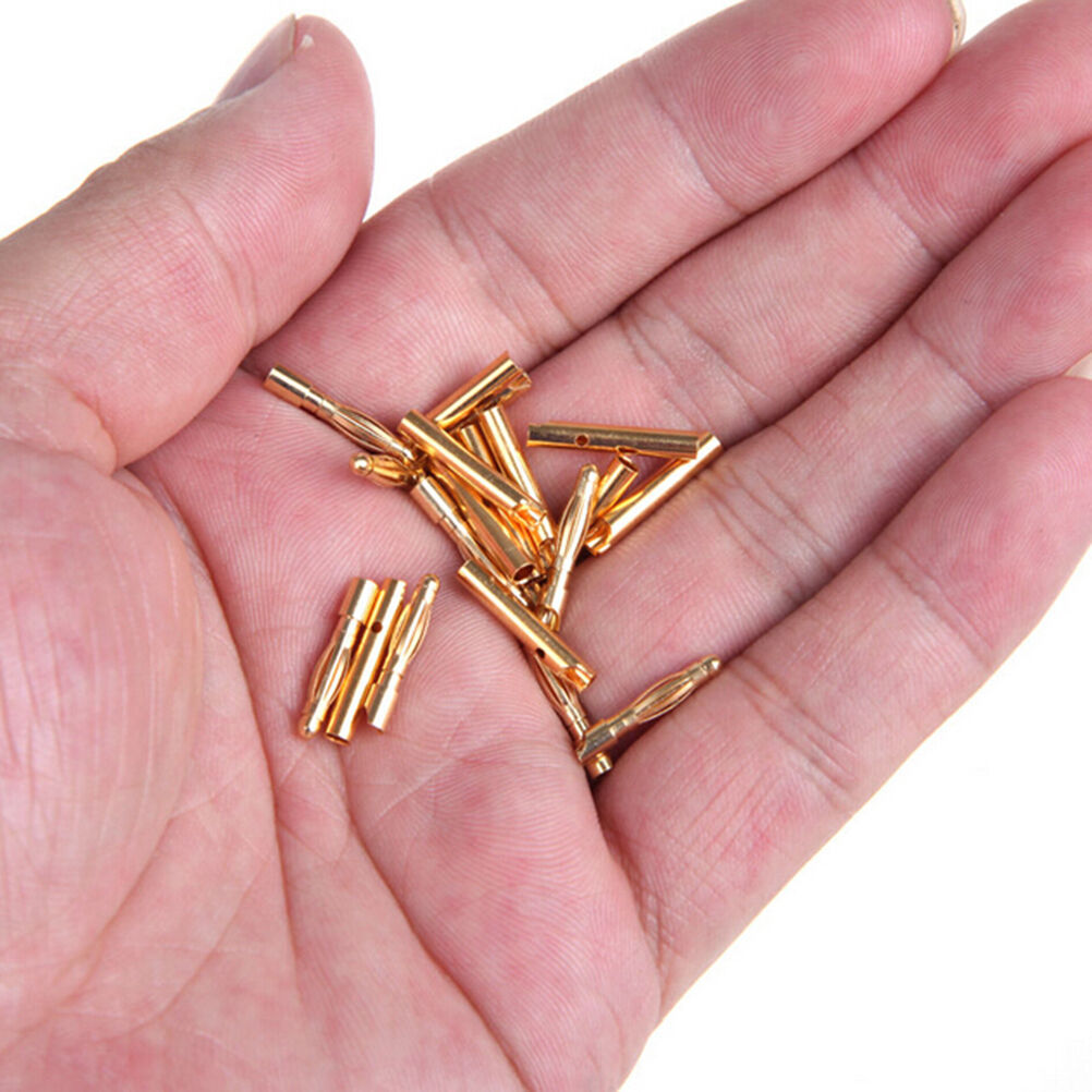 10Pairs/Set 2mm Bullet Banana Plug Wire Connector Tool for RC Battery .l8
