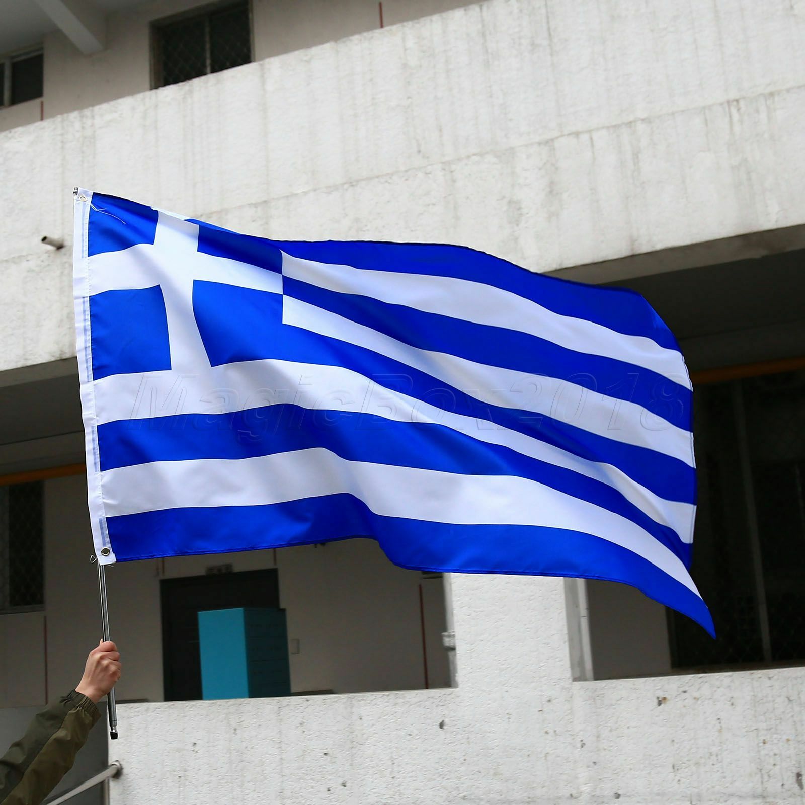 5' x 3' Large Greece Flag Greek National Flags Europe Banner ΣΗΜΑΊΑ ΤΗΣ ΕΛΛΆΔΑΣ