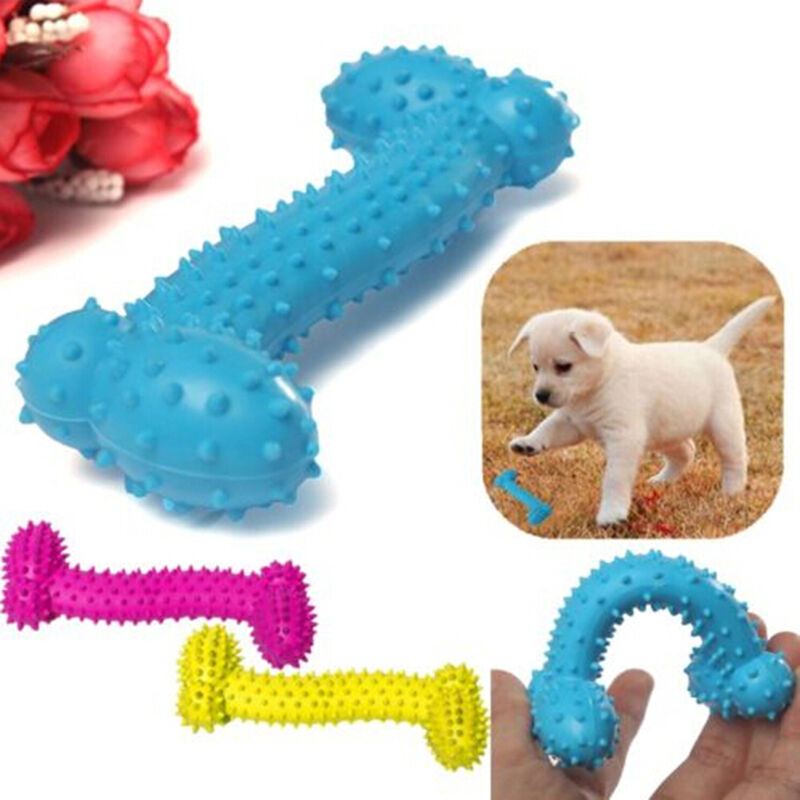 Fine Pet Toys Resistant To Bite Bone Dog Puppy Molars Rubber Ball For Teet.l8
