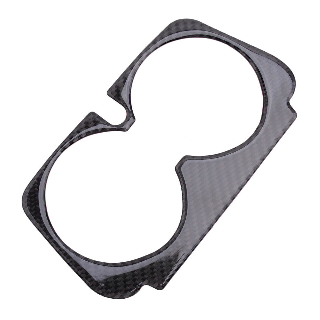 1x Carbon Fiber Style Cup Holder Panel Cover fit for benz C Class W205 15-19