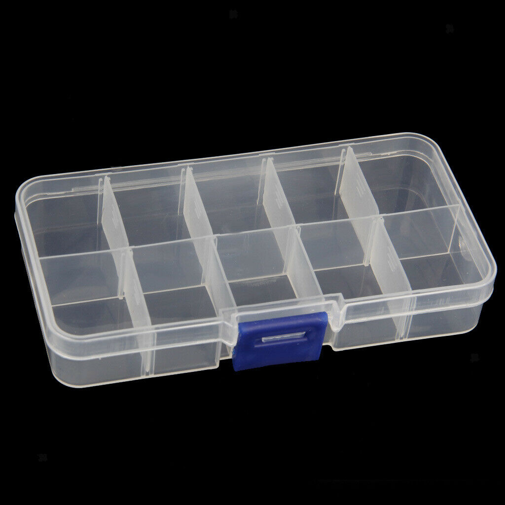 2pcs Plastic Jewelry Bead Organizer Box Storage Container Case Craft Tool - 10