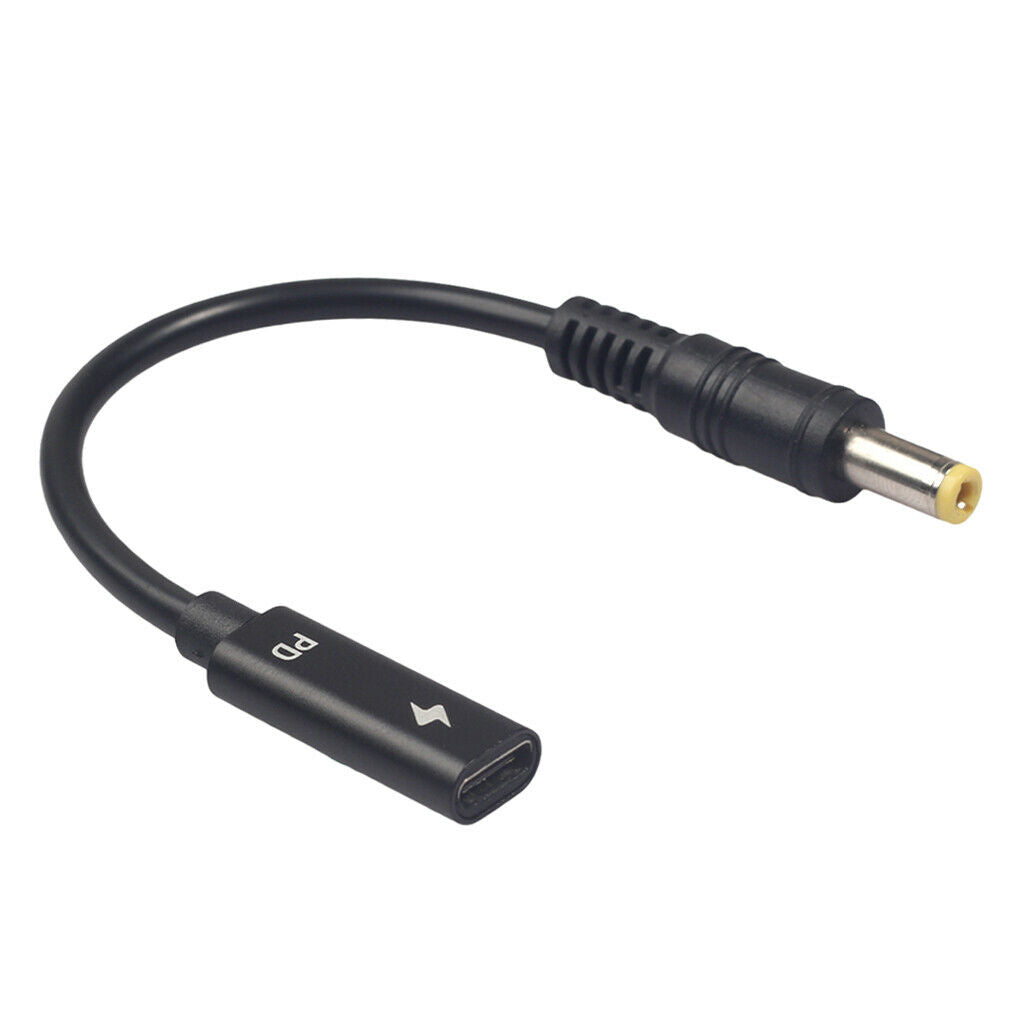 Type-C Female To 5.5mm*2.5mm Plug PD Charging Cable Charger Adapter